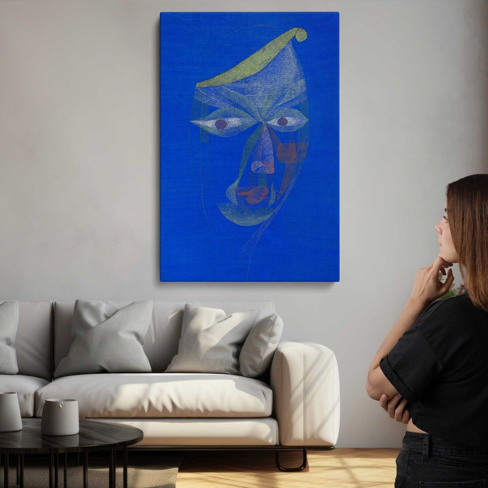 Portrait of an Oriental by Paul Klee canvas print, room display