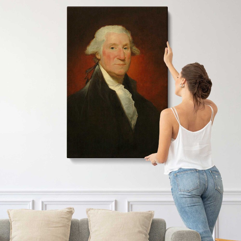 George Washington Vaughan Portrait canvas print, displayed on a wall
