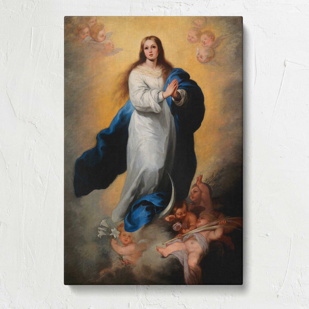 The Immaculate Conception of Escorial canvas print, front view