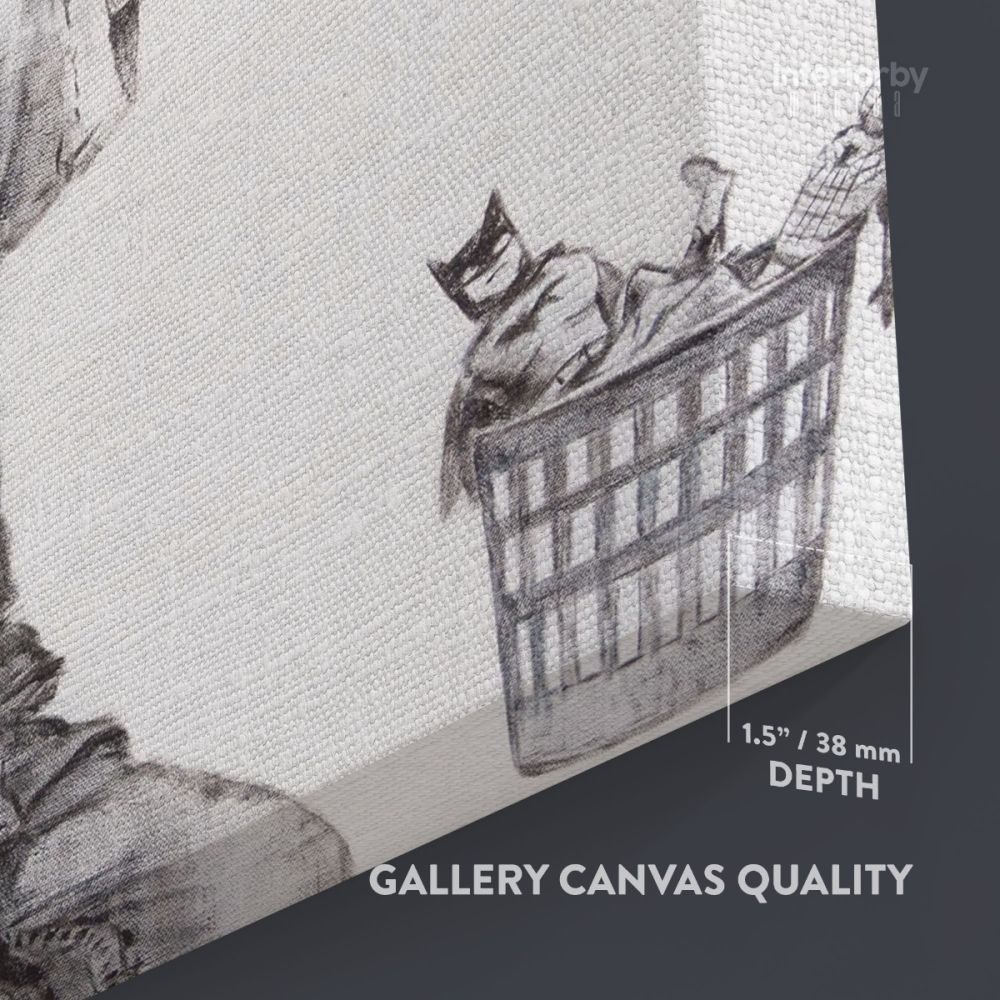 Banksy Donates New Artwork Celebrating Health Care Workers to British Hospital Canvas Wall Art - Image 6