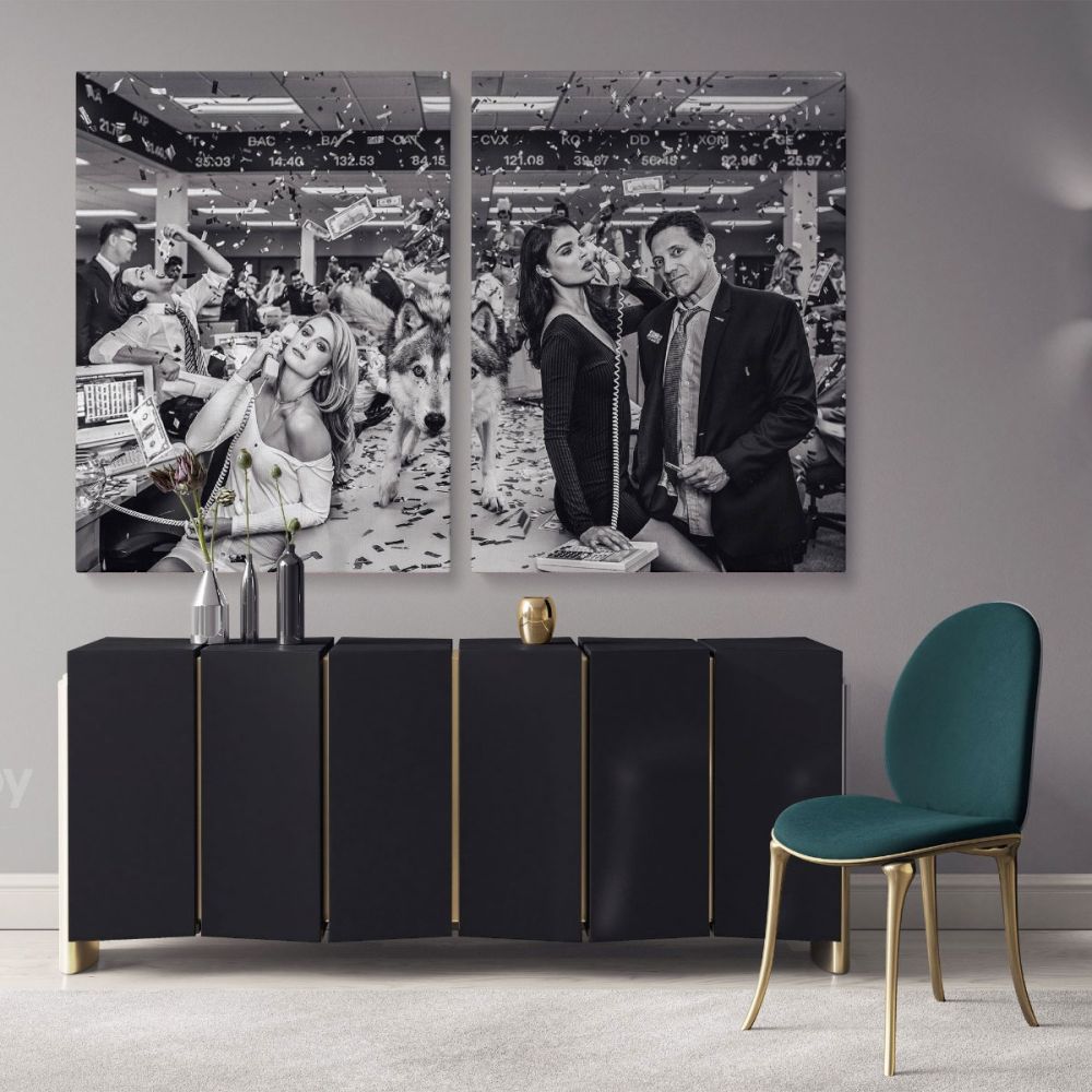 Wolf of the Street Leonardo Dicaprio Movie Wall Art Decoration Canvas Wall Art - Image 2