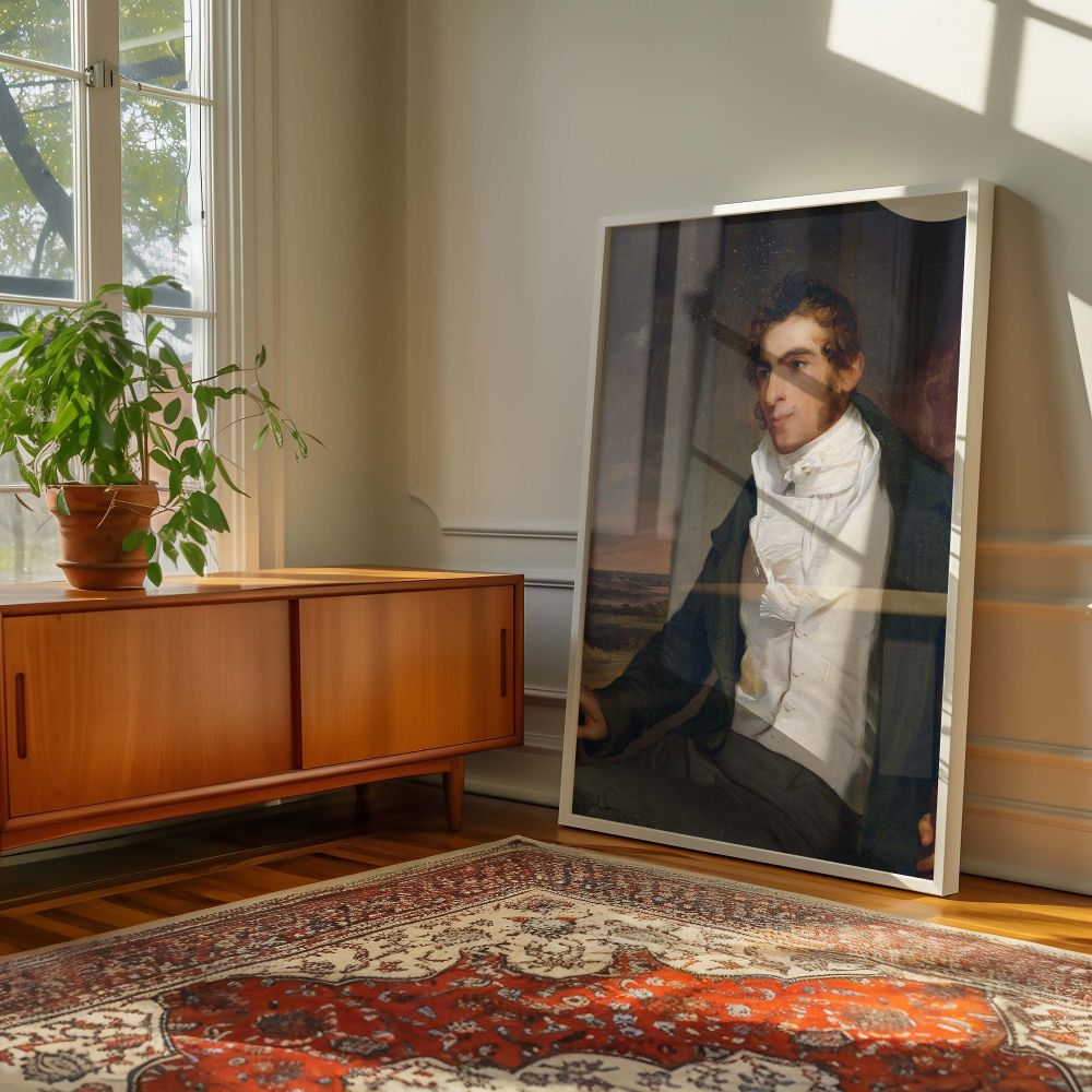 Daniel La Motte by Thomas Sully - Refined Portrait in Classic Interior Setting canvas wall art - Image 6