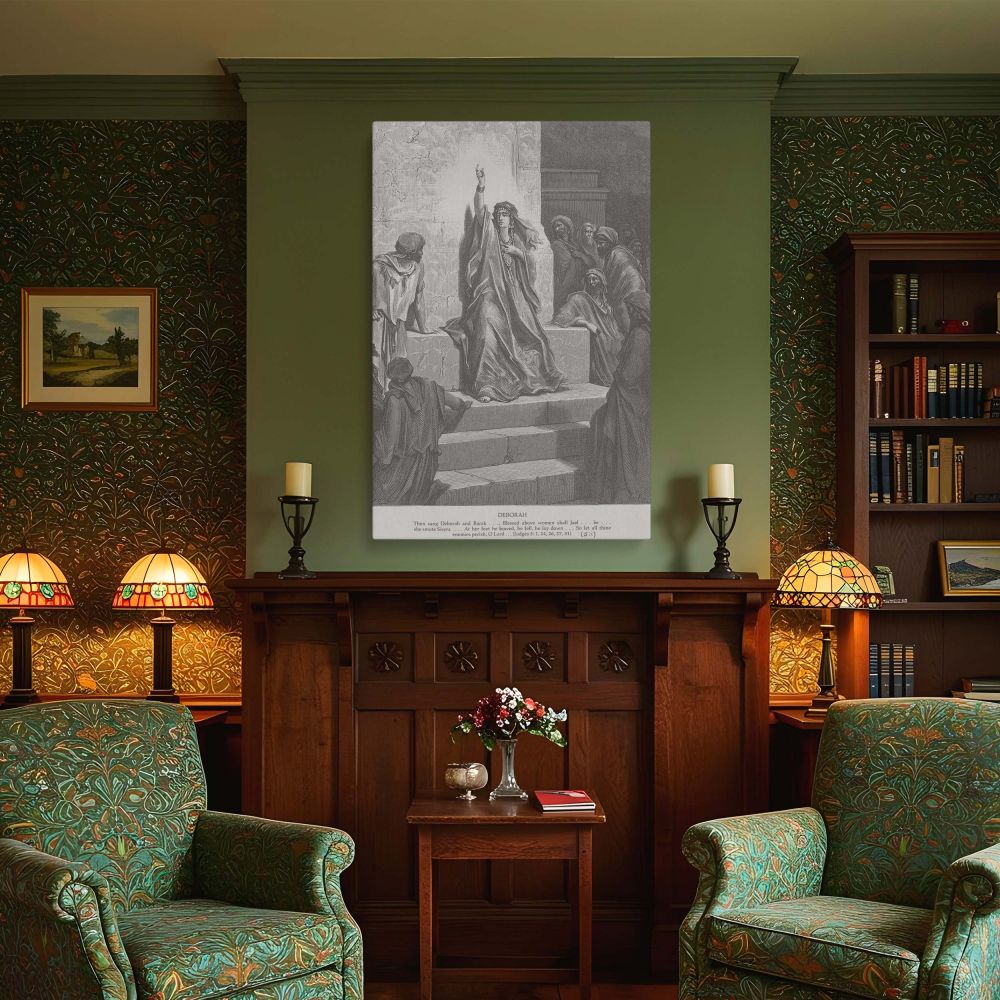 Deborah Praises Jael - Gustave Dore Prophetic Tribute Scene canvas wall art - Image 4