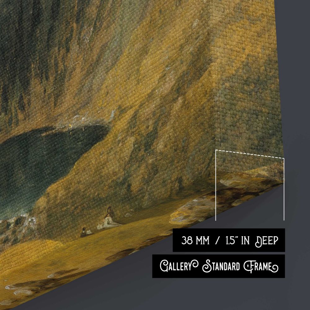 Llyn-y-cau, Cader Idris by Richard Wilson - canvas surface and wrapped edge detail