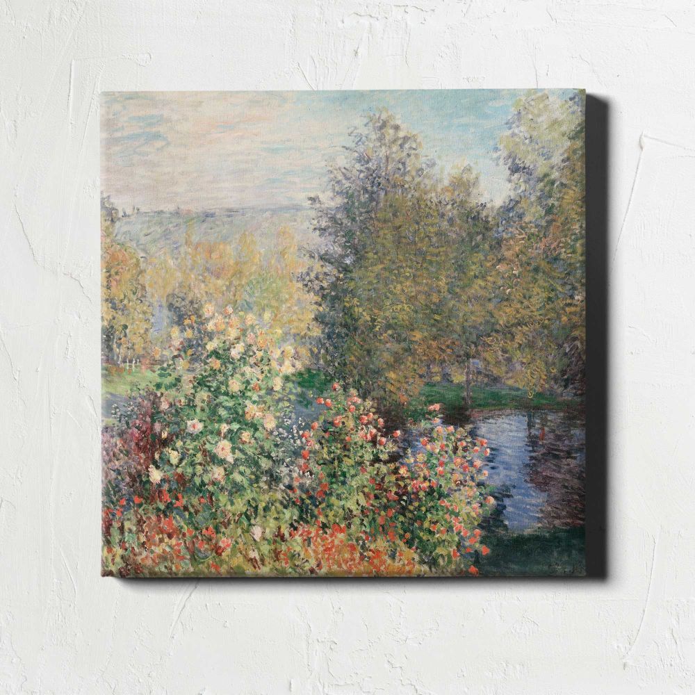 Monet, Claude - Corner of the Garden at Montgeron — room mockup view 1
