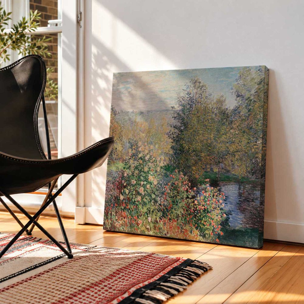 Monet, Claude - Corner of the Garden at Montgeron — room mockup view 2