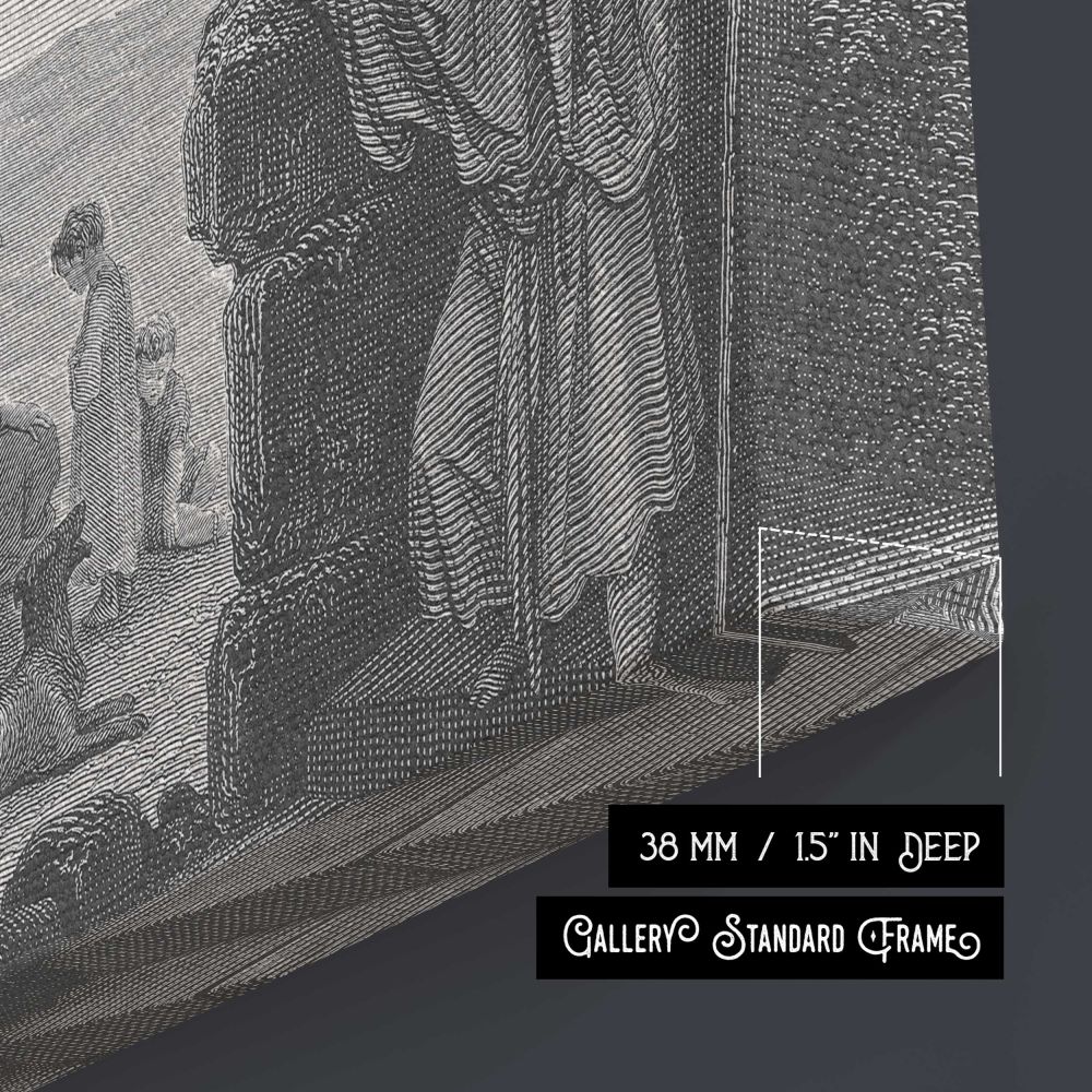 Nt-193 the Prodigal Son Returns Home - canvas surface and wrapped edge detail