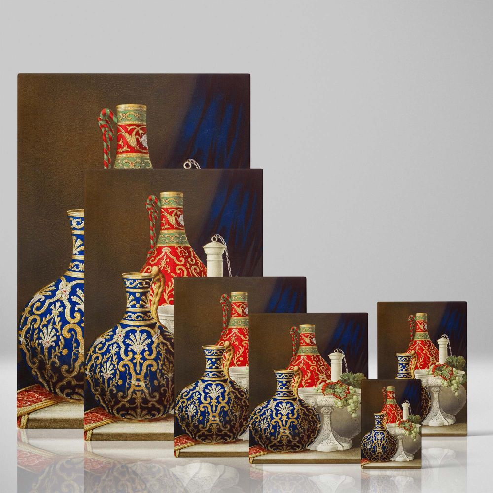 Porcelain Vessels - Vintage Industrial Art Collection By Matthew Digby Wyatt canvas wall art - Image 4