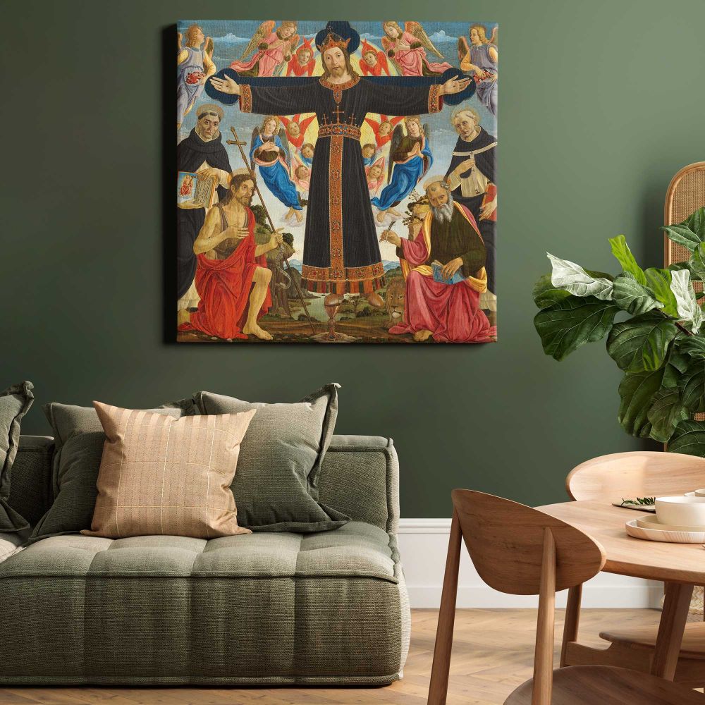 Solomon and the Queen of Sheba (c. 1540 - c. 1545) by Jan van Scorel and Jan Swart van Groningen — room mockup view 15