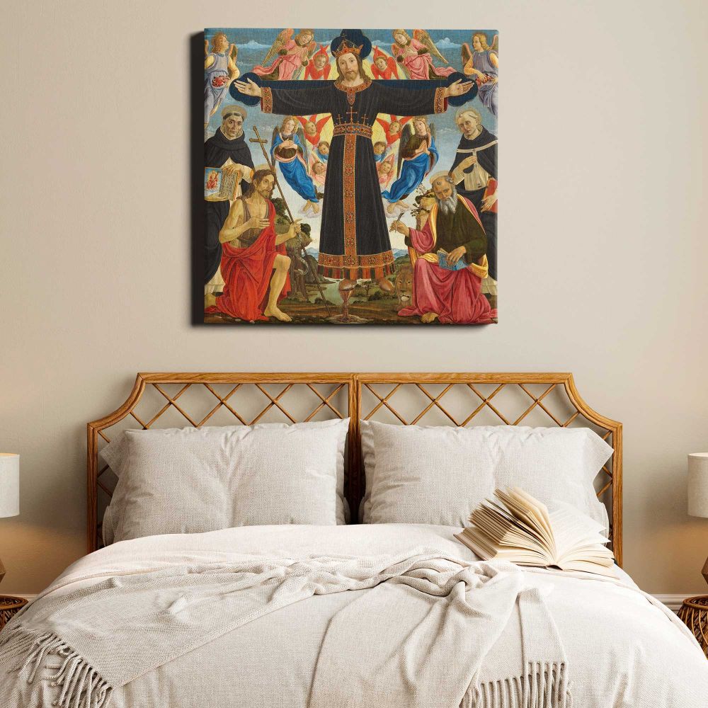 Solomon and the Queen of Sheba (c. 1540 - c. 1545) by Jan van Scorel and Jan Swart van Groningen — room mockup view 17