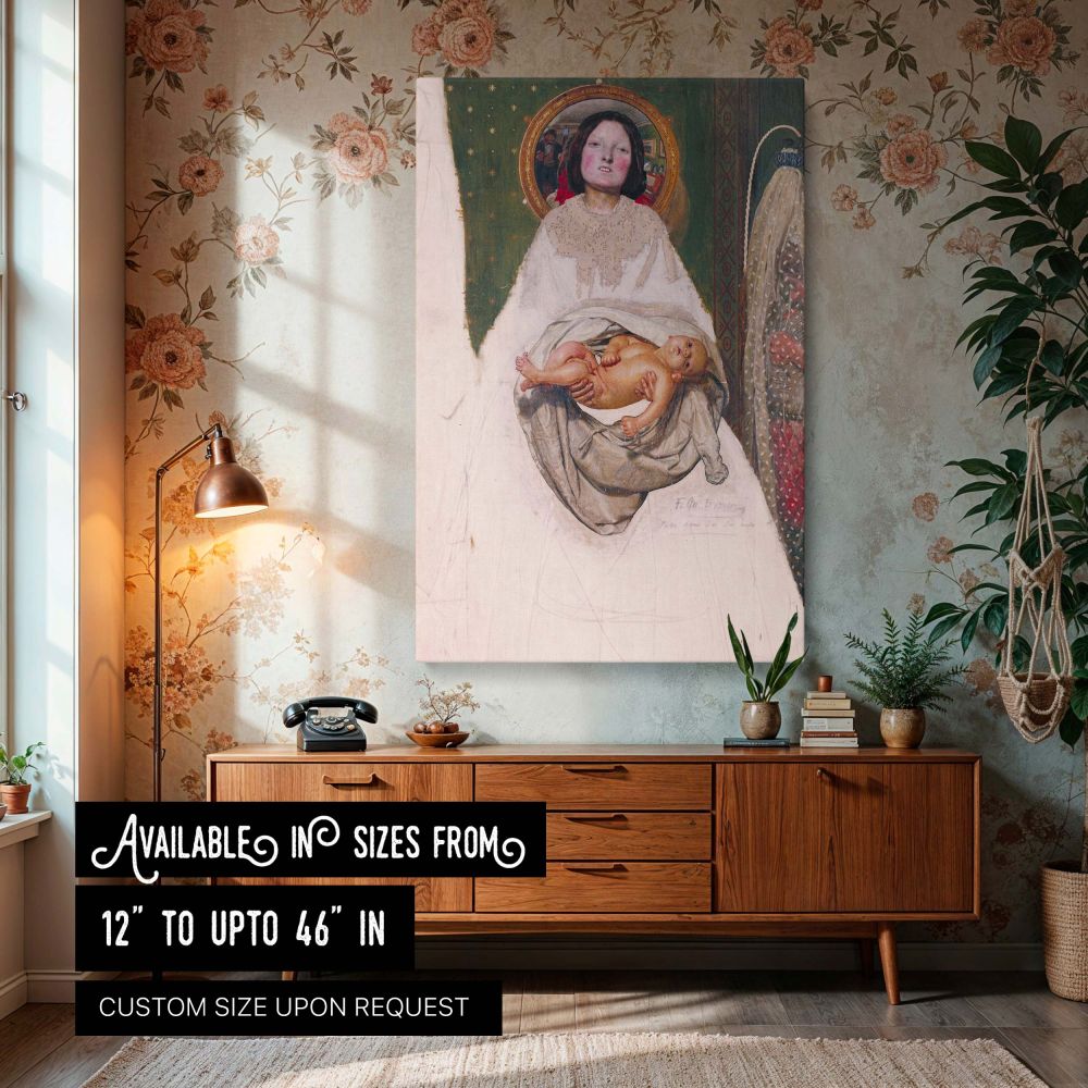 Take Your Son Sir - Victorian Unfinished Painting by Ford Madox Brown Canvas