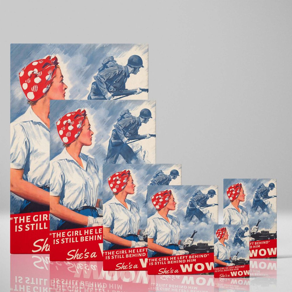 The Girl He Left Behind - WWII Ordnance Worker Poster - Image 4