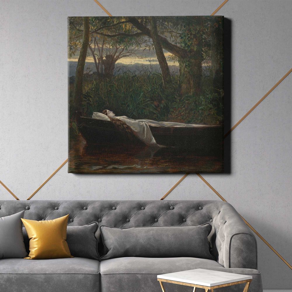 The Lady of Shalott [1862, Royal Academy of Arts, London, exhibition catalogue] — room mockup view 21