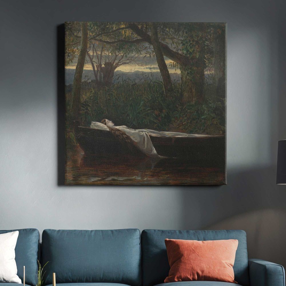 The Lady of Shalott [1862, Royal Academy of Arts, London, exhibition catalogue] — room mockup view 3