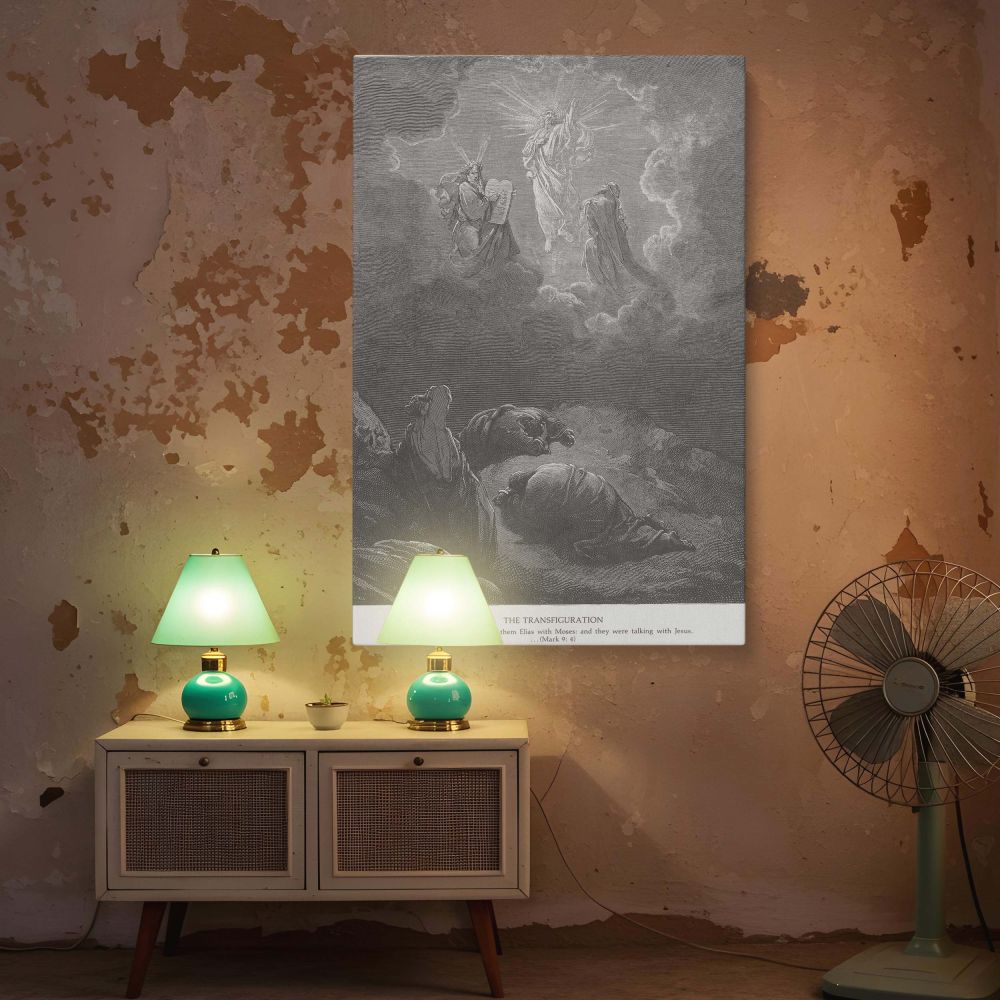 The Transfiguration - Glorified Christ Scene by Gustave Dore canvas wall art - Image 5