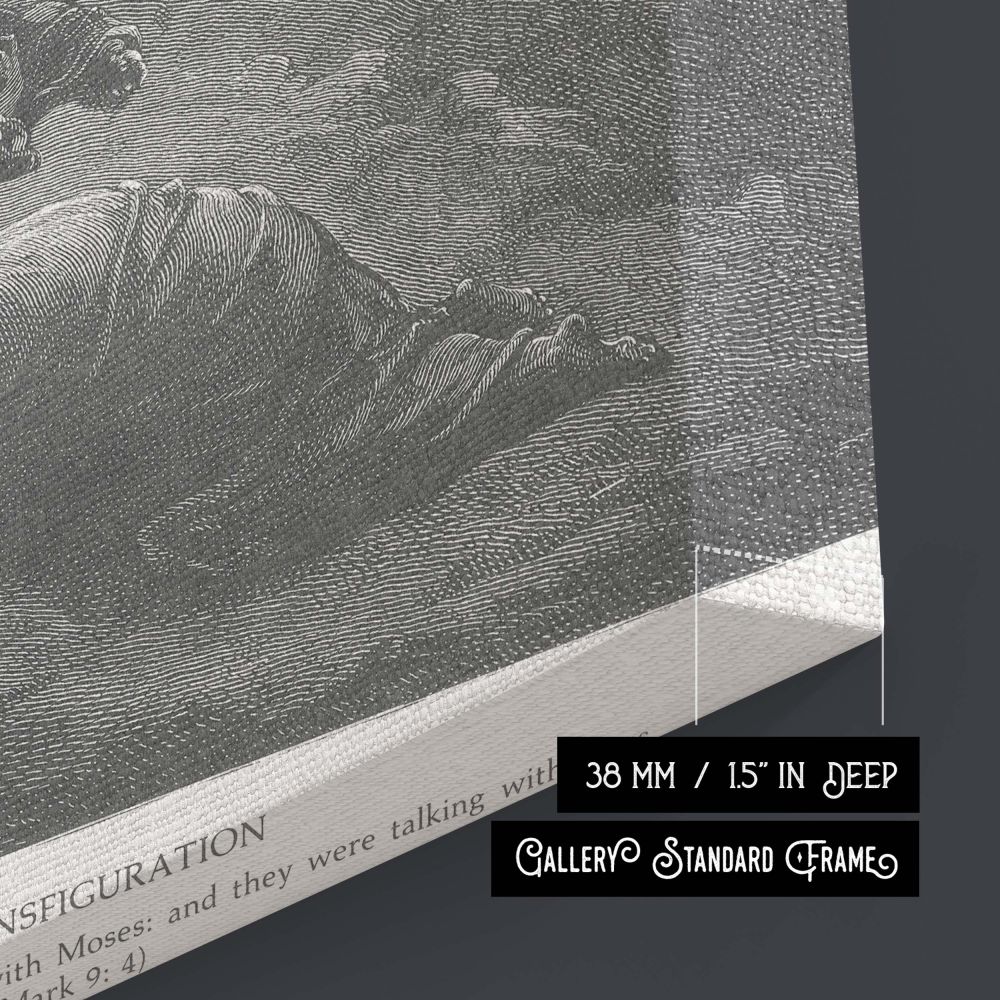 The Transfiguration - Glorified Christ Scene by Gustave Dore canvas wall art - Image 8