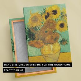 Twelve Sunflowers by Van Gogh Print - Floral Yellow Vase Art