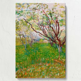Vincent Van Gogh's The Flowering Orchard 1888 - Spring Trees Blossom Landscape Art
