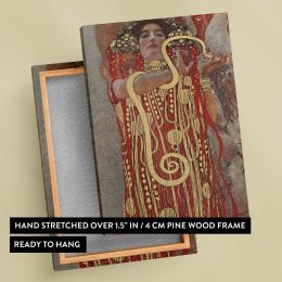 Hygieia - Symbolist Serpent Goddess Portrait By Gustav Klimt 