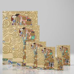 Fulfillment - Iconic Embrace Golden Artwork By Gustav Klimt 