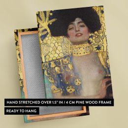 Judith and the Head of Holofernes - Bold Biblical Gold Scene By Gustav Klimt 