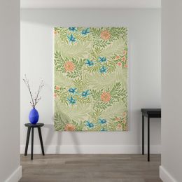 Larkspur - Blue Botanical Floral Pattern By William Morris 