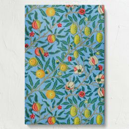 Four Fruits Pattern - Botanical Fruit Design with Peaches and Pomegranates By William Morris 