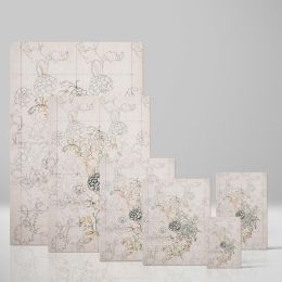 Wild Tulip - Soft Neutral Floral Sketch Art By William Morris 
