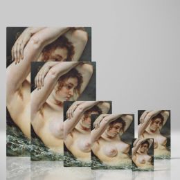 The Woman in the Waves - Sensual Ocean Nude By Gustave Courbet 