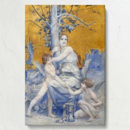 Allegory of Time - Angelic Symbolism with Children By Luc-Olivier Merson 