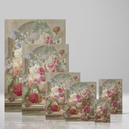 Vase with Flowers - Romantic Dutch Still Life By Pieter van Loo 