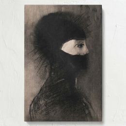 Armor - Surreal Fantasy Knight Portrait By Odilon Redon 
