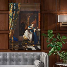 Allegory of the Catholic Faith - Spiritual Baroque Symbolism By Johannes Vermeer 