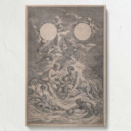 Allegory on the Education of Louis XV - Classical Engraving Scene By Tony Querrec 