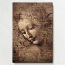 La Scapigliata - Flowing-Hair Renaissance Portrait By Leonardo da Vinci 