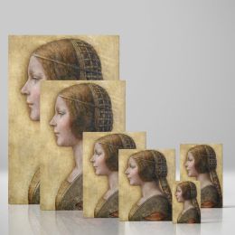 Profile of a Young FiancŽe - Renaissance Side Portrait By Leonardo da Vinci 
