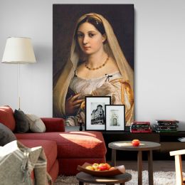 La Donna Velata - Woman with Veil Portrait By Raphael 