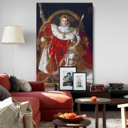 Napoleon on His Imperial Throne - Regal French Portrait By Jean-Auguste-Dominique Ingres 