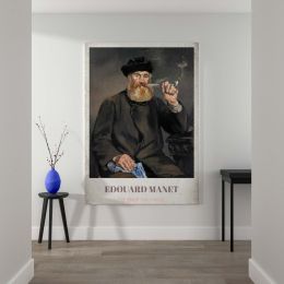 The Smoker - Bearded Man with Pipe in Bold Brushwork By 