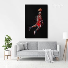 Michael Jordan Poster Basketball Canvas Wall Art