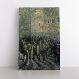Vincent Van Gogh Painting Prisoners Exercising Photo Print on Canvas