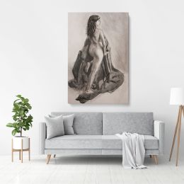 Women's Erotica Painting by Famous Owen Claxton Canvas Wall Art