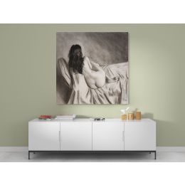 Naked Girl Artworks by Owen Claxton Canvas Wall Art