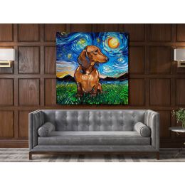 Vincent Van Gogh Starry Night Dogs Original Painting Canvas Photo Print Wall Mural Home Decor Gift