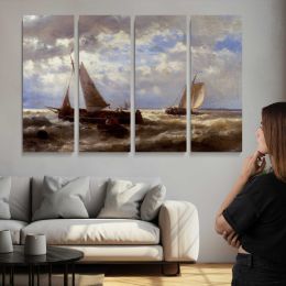 A Windy Day by Abraham Hulk Snr Canvas Wall Art Print