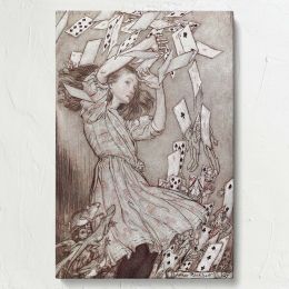 Alice's Adventures in Wonderland - Surreal Playing Cards and Fantasy By Arthur Rackham 