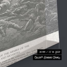 Ammonite and Moabite Army - Gustave Dore Engraved Battle with Chariots 