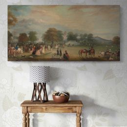 Archery Meeting in Bradgate Park Panoramic Canvas Print
