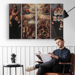 Backer Jacob De the Last Judgement Canvas Wall Art Print