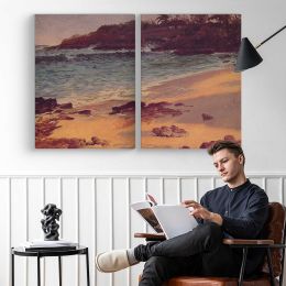 Bahama Cove by Albert Bierstadt Canvas Wall Art Print